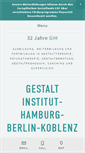 Mobile Screenshot of gestalt-institut-hamburg.de