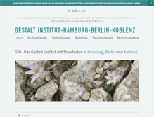 Tablet Screenshot of gestalt-institut-hamburg.de